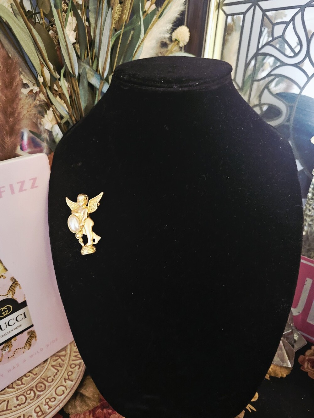 Vintage Angel Brooch